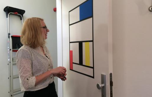 Stijl jaar arrangement Hotel de Tabaksplant Mondriaan kamer Aline maakt de Mondriaan kamer in Hotel de Tabaksplant voor Stijljaar 2017